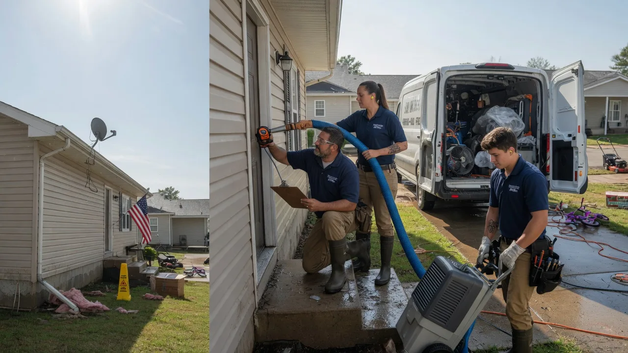 Ceiling Water Damage Restoration in Russellville, MO near me